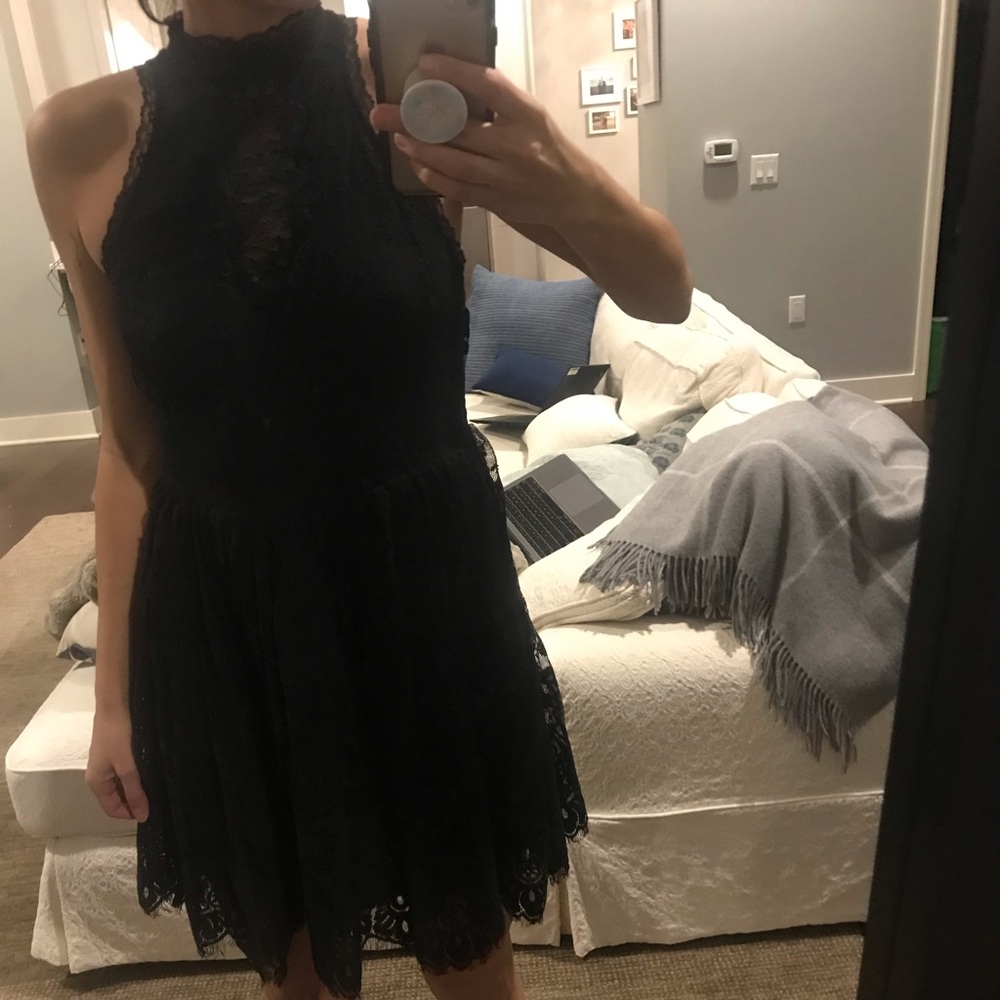 Free People black lace dress